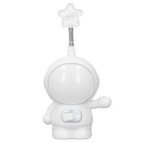 LED Desk Lamp 2 Lighting Modes Eye Protection USB Charging Astronaut Night Light with Pencil Sharpener for Home DeskWhite