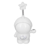 LED Desk Lamp 2 Lighting Modes Eye Protection USB Charging Astronaut Night Light with Pencil Sharpener for Home DeskWhite