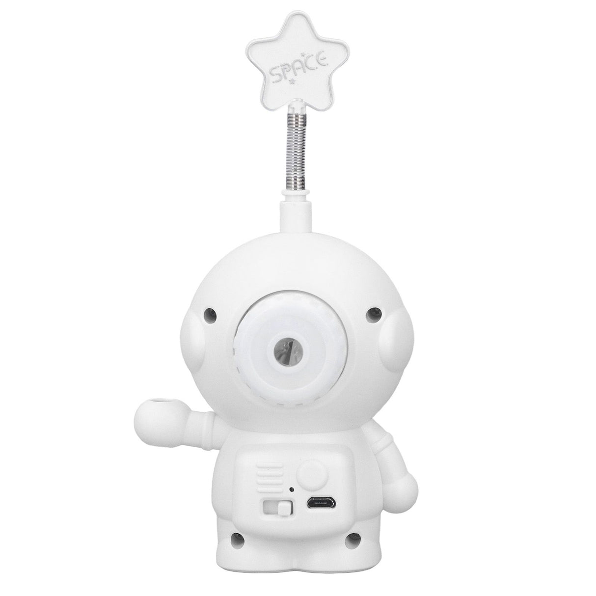 LED Desk Lamp 2 Lighting Modes Eye Protection USB Charging Astronaut Night Light with Pencil Sharpener for Home DeskWhite