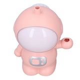 LED Desk Lamp 2 Lighting Modes Eye Protection USB Charging Astronaut Night Light with Pencil Sharpener for Home DeskPink - Extra Image