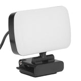 LED Fill Lights Clip On Type 360° Rotatable 10 Levels Adjustable Lamp for Video Conference