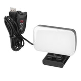 LED Fill Lights Clip On Type 360° Rotatable 10 Levels Adjustable Lamp for Video Conference