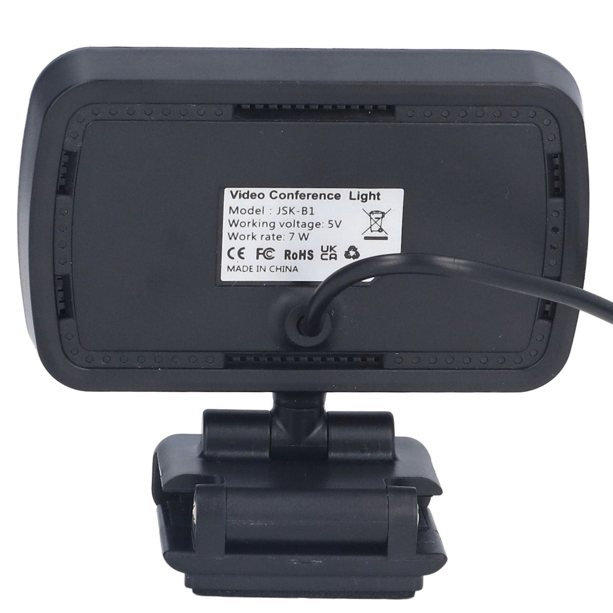 LED Fill Lights Clip On Type 360° Rotatable 10 Levels Adjustable Lamp for Video Conference