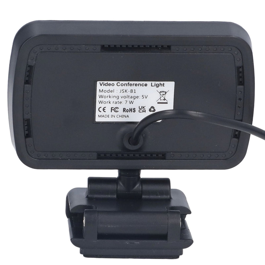 LED Fill Lights Clip On Type 360° Rotatable 10 Levels Adjustable Lamp for Video Conference