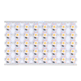 LED Chip Bulb High Brightness Energy Saving DIY Lamp Beads with Aluminum Plate for 1W 12V Headlights Cabinet LightsPink Light - Top-Down View