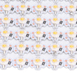LED Chip Bulb High Brightness Energy Saving DIY Lamp Beads with Aluminum Plate for 1W 12V Headlights Cabinet LightsPink Light