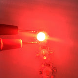 LED Chip Bulb High Brightness Energy Saving DIY Lamp Beads with Aluminum Plate for 1W 12V Headlights Cabinet LightsRed Light - Extra Image