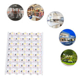 LED Chip Bulb High Brightness Energy Saving DIY Lamp Beads with Aluminum Plate for 1W 12V Headlights Cabinet LightsWarm Light