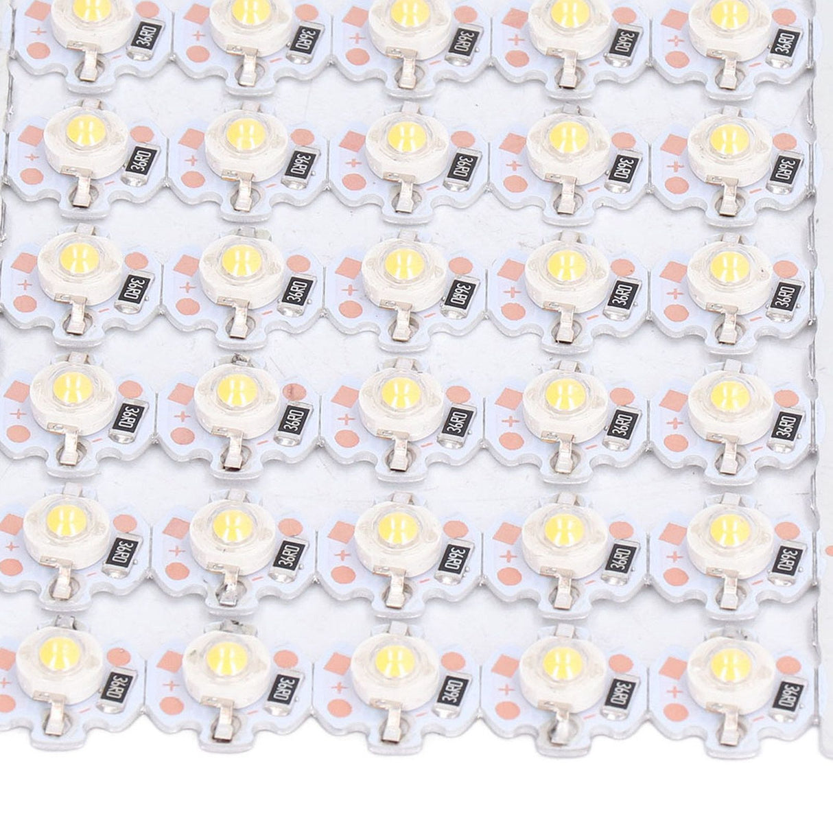 LED Chip Bulb High Brightness Energy Saving DIY Lamp Beads with Aluminum Plate for 1W 12V Headlights Cabinet LightsWarm Light