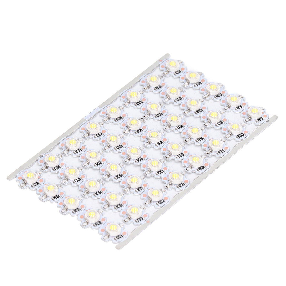 LED Chip Bulb High Brightness Energy Saving DIY Lamp Beads with Aluminum Plate for 1W 12V Headlights Cabinet LightsWhite Light