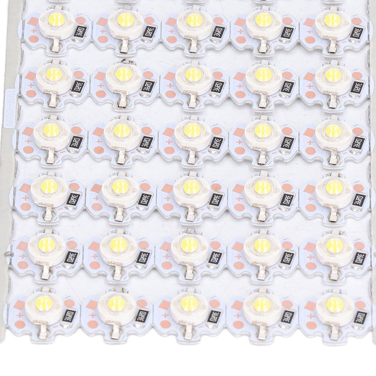 LED Chip Bulb High Brightness Energy Saving DIY Lamp Beads with Aluminum Plate for 1W 12V Headlights Cabinet LightsWhite Light