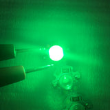 LED Chip Bulb High Brightness Energy Saving DIY Lamp Beads with Aluminum Plate for 1W 12V Headlights Cabinet LightsGreen Light