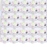 LED Chip Bulb High Brightness Energy Saving DIY Lamp Beads with Aluminum Plate for 1W 12V Headlights Cabinet LightsGreen Light