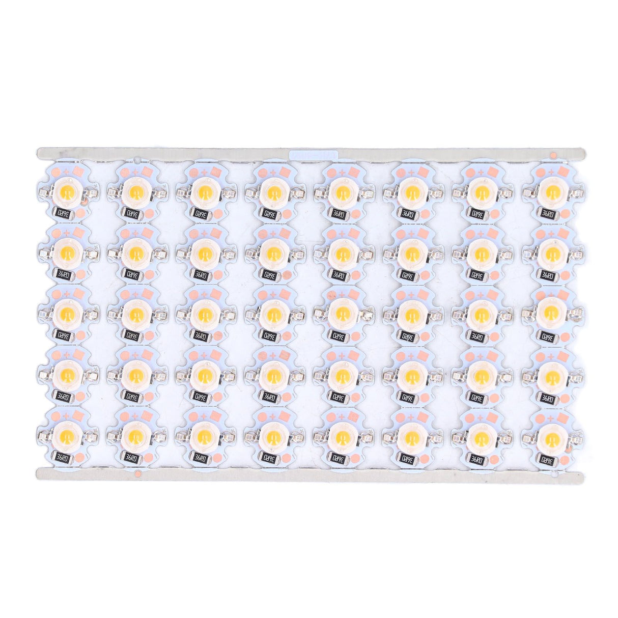LED Chip Bulb High Brightness Energy Saving DIY Lamp Beads with Aluminum Plate for 1W 12V Headlights Cabinet LightsYellow Light