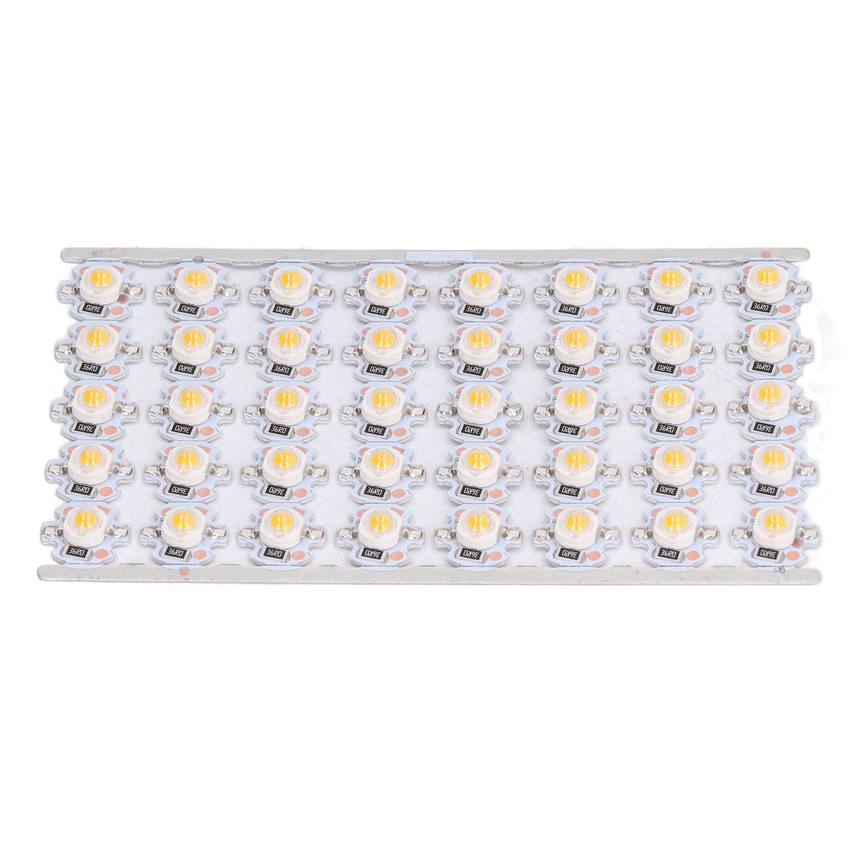 LED Chip Bulb High Brightness Energy Saving DIY Lamp Beads with Aluminum Plate for 1W 12V Headlights Cabinet LightsYellow Light