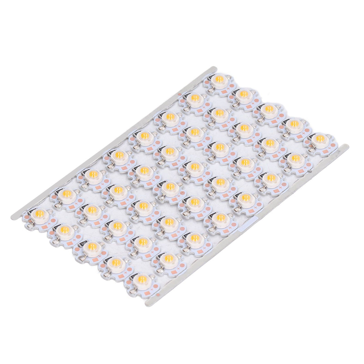 LED Chip Bulb High Brightness Energy Saving DIY Lamp Beads with Aluminum Plate for 1W 12V Headlights Cabinet LightsYellow Light