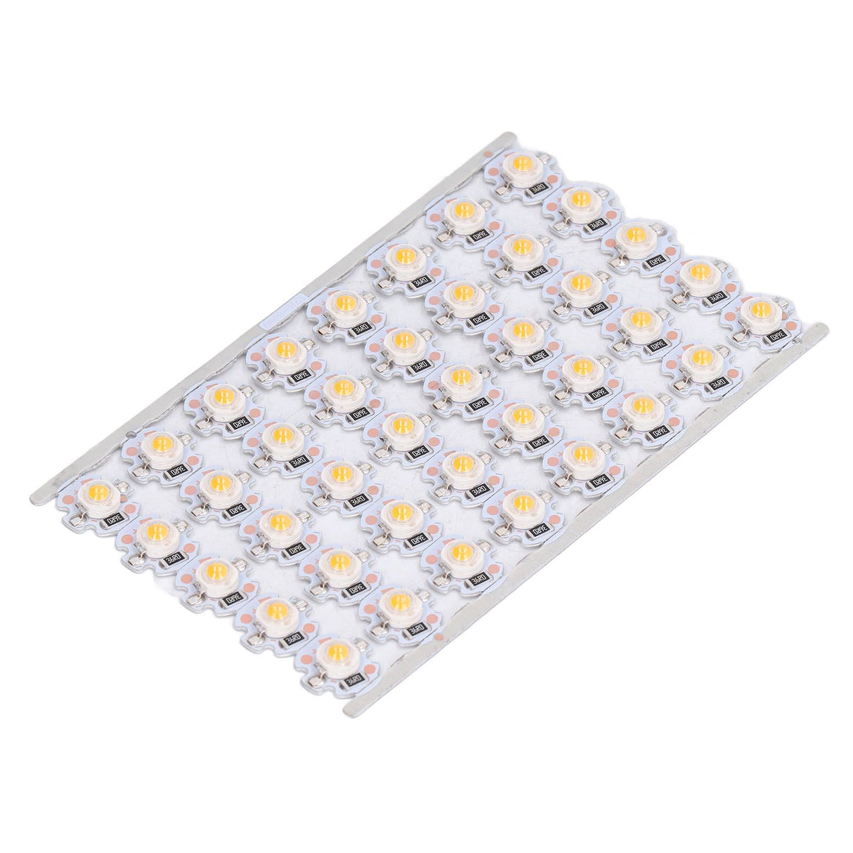 LED Chip Bulb High Brightness Energy Saving DIY Lamp Beads with Aluminum Plate for 1W 12V Headlights Cabinet LightsYellow Light