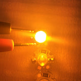 LED Chip Bulb High Brightness Energy Saving DIY Lamp Beads with Aluminum Plate for 1W 12V Headlights Cabinet LightsYellow Light