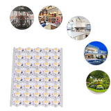 LED Chip Bulb High Brightness Energy Saving DIY Lamp Beads with Aluminum Plate for 1W 12V Headlights Cabinet LightsYellow Light