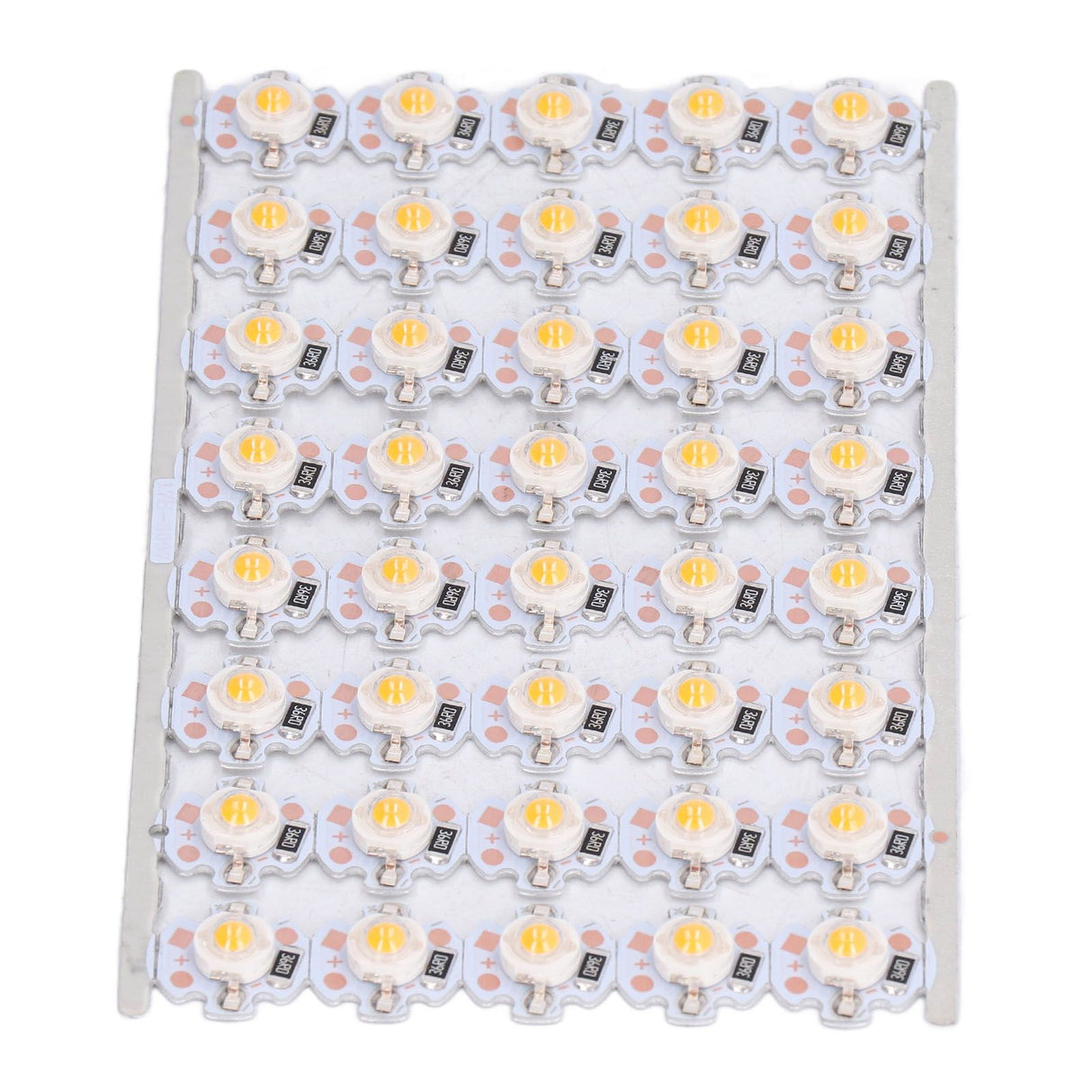 LED Chip Bulb High Brightness Energy Saving DIY Lamp Beads with Aluminum Plate for 1W 12V Headlights Cabinet LightsYellow Light