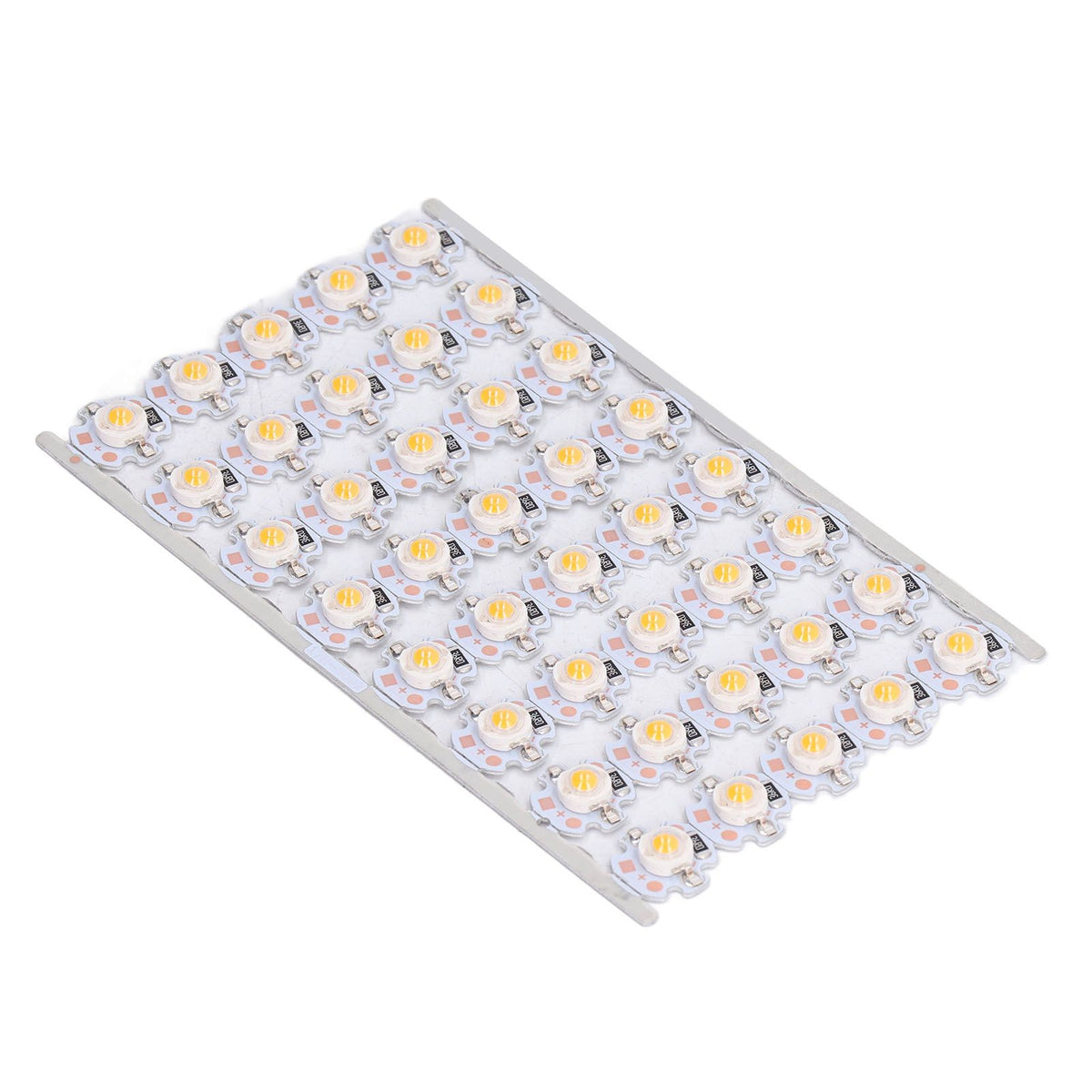 LED Chip Bulb High Brightness Energy Saving DIY Lamp Beads with Aluminum Plate for 1W 12V Headlights Cabinet LightsYellow Light