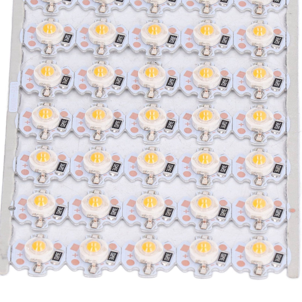 LED Chip Bulb High Brightness Energy Saving DIY Lamp Beads with Aluminum Plate for 1W 12V Headlights Cabinet LightsYellow Light
