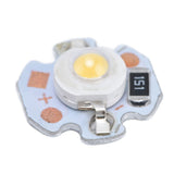 40pcs LED Chip Bulb 1W 24V 16mm/0.6in Aluminum Base Low Power Consumption Lamp Beads for Flashlights HeadlightsWarm Light