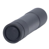 UV Flashlights 365nm Battery Powered Energy Saving Mini Portable UV Light with Black Mirror for Cat Moss Identification - Side View