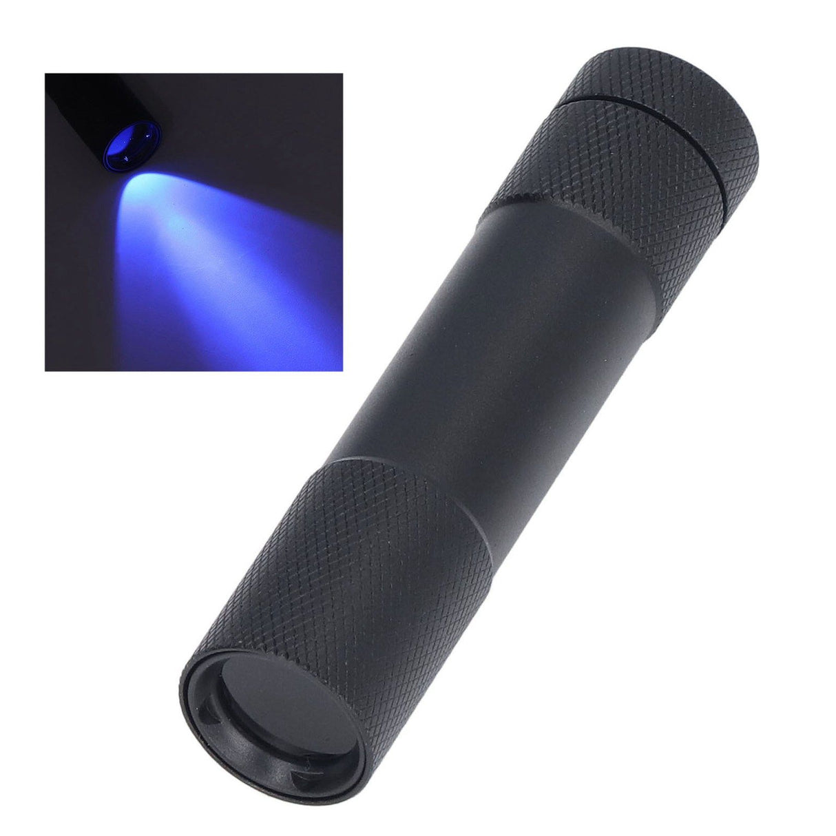 UV Flashlights 365nm Battery Powered Energy Saving Mini Portable UV Light with Black Mirror for Cat Moss Identification