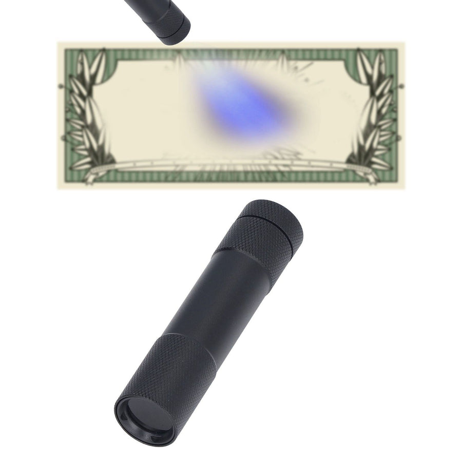 UV Flashlights 365nm Battery Powered Energy Saving Mini Portable UV Light with Black Mirror for Cat Moss Identification