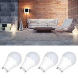 4PCS GU24 Light Bulb High Brightness Energy Saving LED A19 Light Bulb for Bedroom Office 120V9W Warm White 2700K