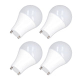 4PCS GU24 Light Bulb High Brightness Energy Saving LED A19 Light Bulb for Bedroom Office 120V9W Cold White 5000K - Front View