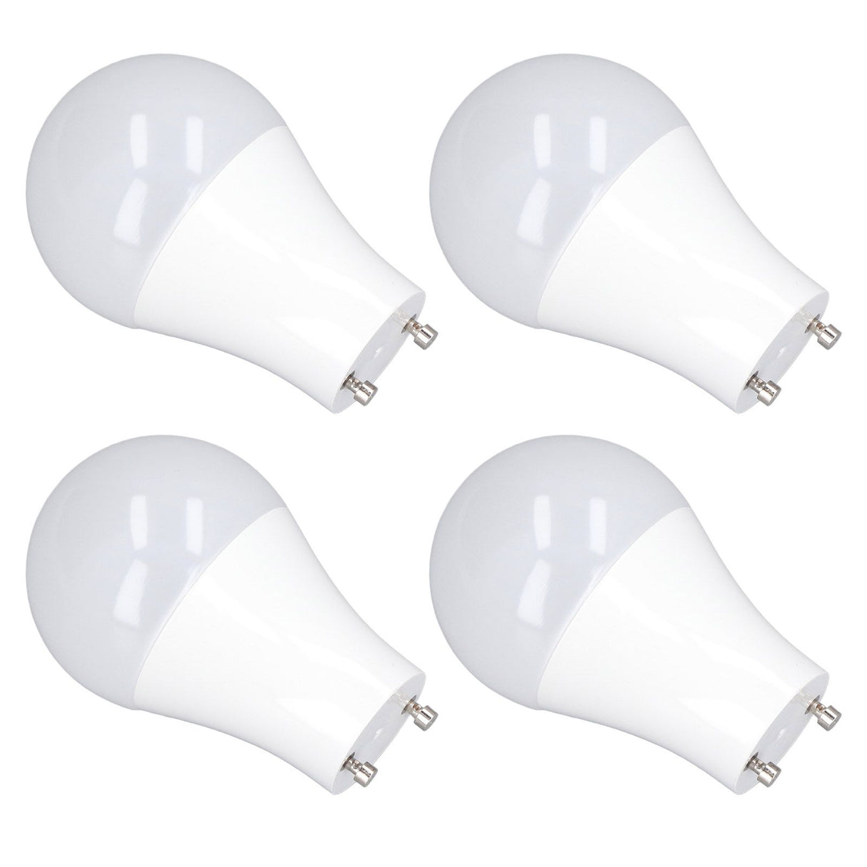 4PCS GU24 Light Bulb High Brightness Energy Saving LED A19 Light Bulb for Bedroom Office 120V9W Cold White 5000K