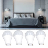 4PCS GU24 Light Bulb High Brightness Energy Saving LED A19 Light Bulb for Bedroom Office 120V9W Cold White 5000K