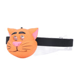 Kids Headlamp Cat Shape 2 Lighting Modes Lightweight Portable Battery Power Supply Plastic Headlight for Camping - Side View