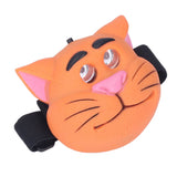 Kids Headlamp Cat Shape 2 Lighting Modes Lightweight Portable Battery Power Supply Plastic Headlight for Camping - Low Angle