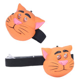 Kids Headlamp Cat Shape 2 Lighting Modes Lightweight Portable Battery Power Supply Plastic Headlight for Camping - Extra Image