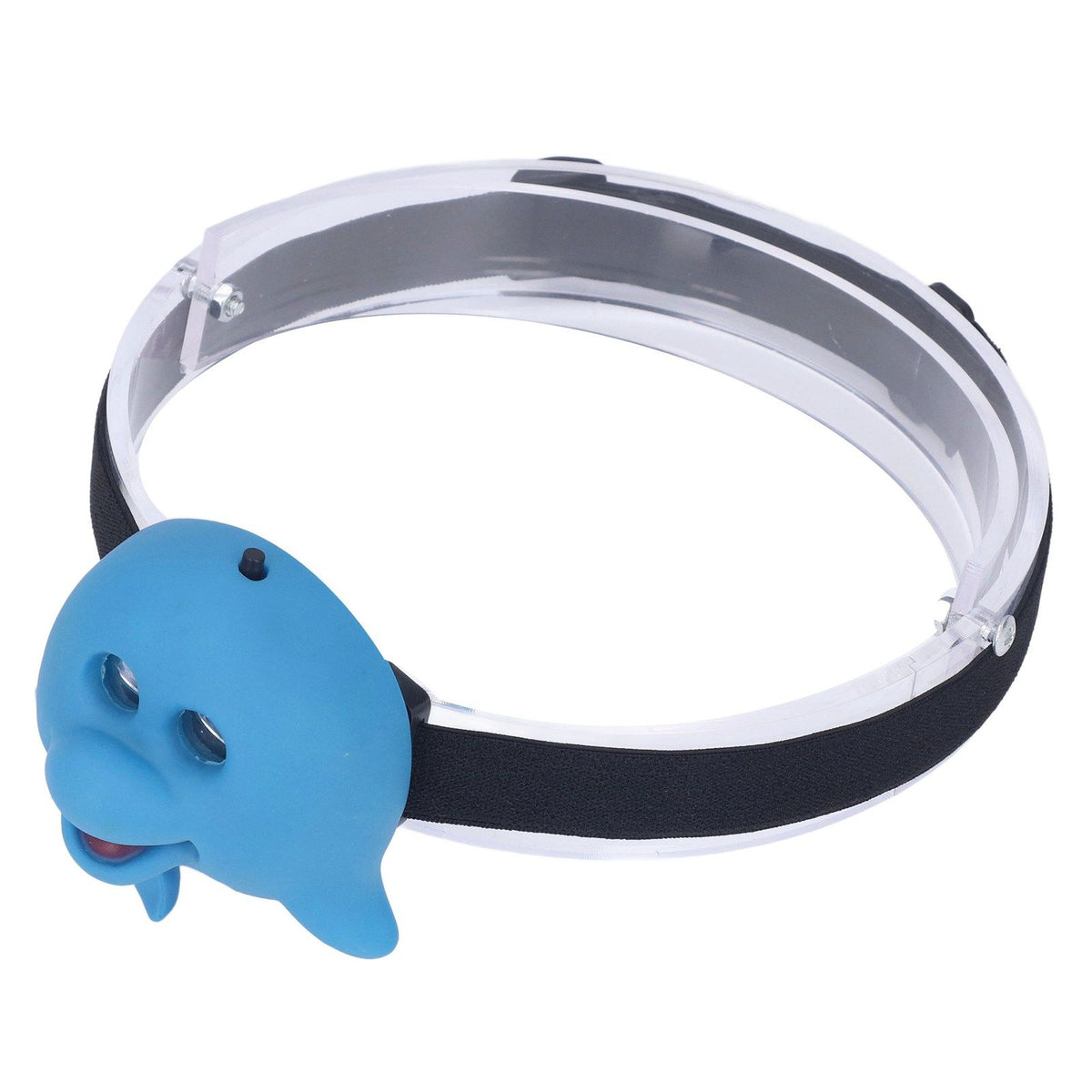 Kids Headlamp Blue Dolphin Shape Eco Friendly Plastic 2 Lighting Modes Portable Battery Powered Headlight for Outdoor