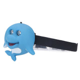 Kids Headlamp Blue Dolphin Shape Eco Friendly Plastic 2 Lighting Modes Portable Battery Powered Headlight for Outdoor