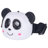 LED Animal Headlight Cute Cartoon White Light Portable Kids Headlamp for Children - Low Angle