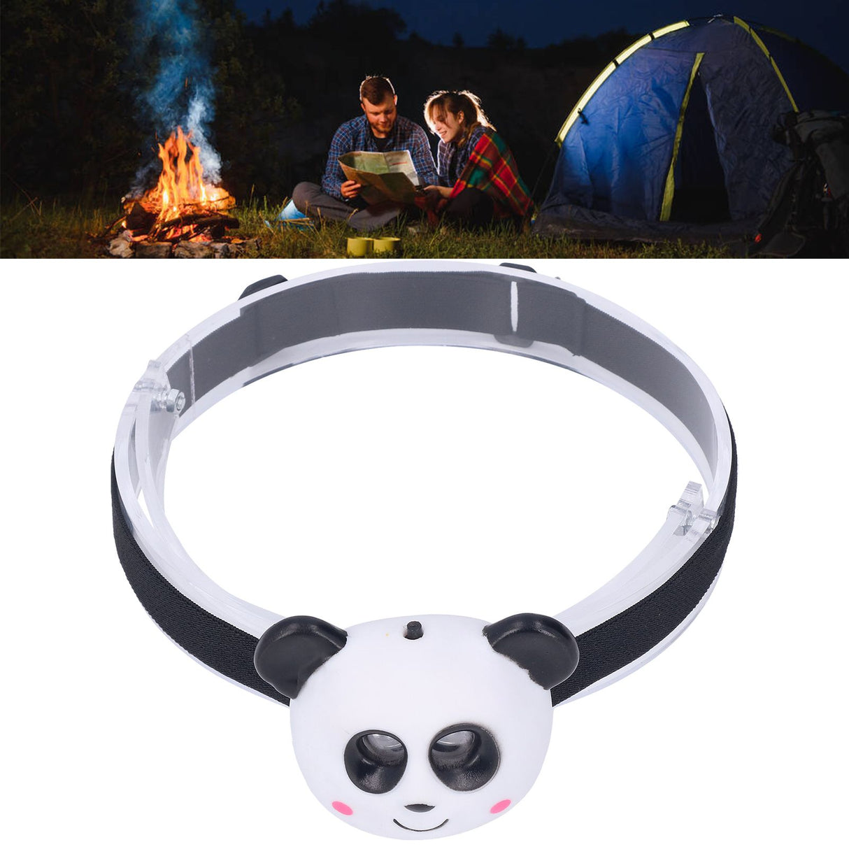 LED Animal Headlight Cute Cartoon White Light Portable Kids Headlamp for Children
