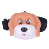 Cartoon LED Headlight Cute Dog Animal Headlamp Portable Eco Friendly Outdoor Headlight for Kids