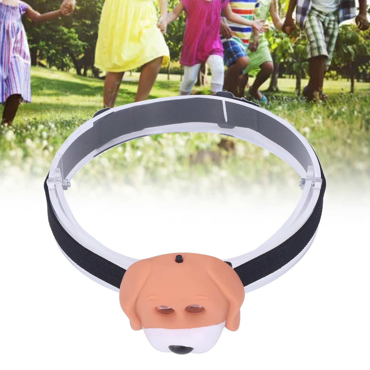 Cartoon LED Headlight Cute Dog Animal Headlamp Portable Eco Friendly Outdoor Headlight for Kids