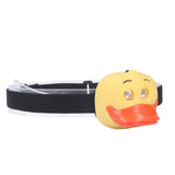 Cute Duck LED Headlight Cartoon Animal Headlight Eco Friendly Outdoor Kids Headlamp for Outdoor Cycling