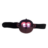 Kids Headlamp Monkey Appearance 2 Lighting Modes Battery Powered Lightweight Plastic LED Headlight for Outdoor Sports - Extra Image