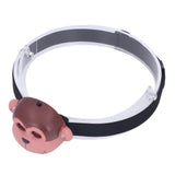 Kids Headlamp Monkey Appearance 2 Lighting Modes Battery Powered Lightweight Plastic LED Headlight for Outdoor Sports - Extra Image