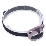 Kids Headlamp Raccoon Appearance 2 Lighting Modes Lightweight Battery Powered Plastic LED Headlight for Children - Close-Up Angle