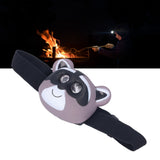 Kids Headlamp Raccoon Appearance 2 Lighting Modes Lightweight Battery Powered Plastic LED Headlight for Children