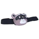 Kids Headlamp Raccoon Appearance 2 Lighting Modes Lightweight Battery Powered Plastic LED Headlight for Children - Extra Image