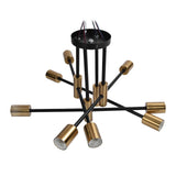 8 Light Ceiling Light Modern E27 Chandelier Lighting for Dining Room Living Room Kitchen Restaurant 110‑220V - Front View